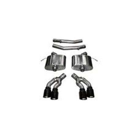 Corsa Exhaust 2.75 ft. Axle Back Xtream Dual Rear Exit with Twin 4.0 ft. C1M-14358BLK